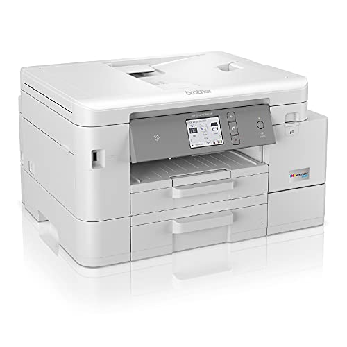 Brother MFC-J4535D INKvestment Tank Wireless Color Inkjet All-in-One Printer - Print Copy Scan Fax - 20 ppm, 4800 x 1200 dpi, 8.5" x 14" Legal, Auto Duplex Printing, 20-sheet ADF, BROAGE Printer Cable