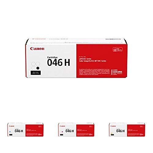 Canon Original 046 Toner High Yield Cartridges - Black, Cyan, Magenta, Yellow
