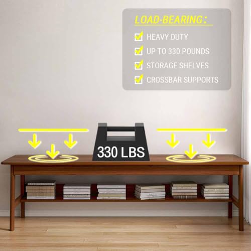 NELYE Extra Long Desk with Bookshelf - 71 Inches Home Office Work Study Table