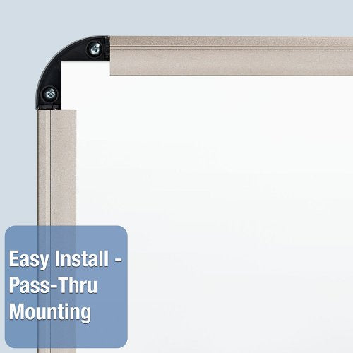 Quartet Euro Prestige Premium Magnetic Duramax Porcelain Total Erase Dry-Erase Board, 4 x 3 Feet, Aluminum/Titanium Finish Frame (P564T)