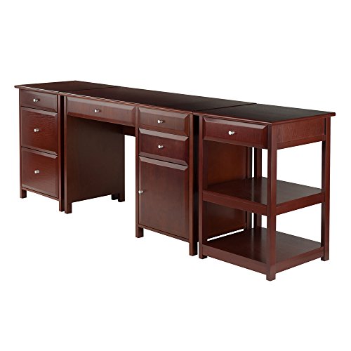 Winsome Wood Delta 3 Piece Home Office Set