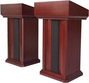 REPALY Wood Podium Lectern Stand - Portable Floor Lectern for Teachers & Speakers