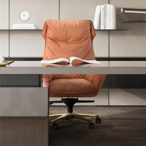 Kinnls Austin Executive Management Office Chair, Leather Ergonomic Swivel Rolling Desk Chair