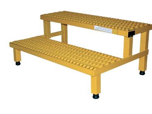 Vestil ASP-36 Adjustable Step Mate Stand, Steel, 36" Width, 24" Depth, 500 lbs Capacity