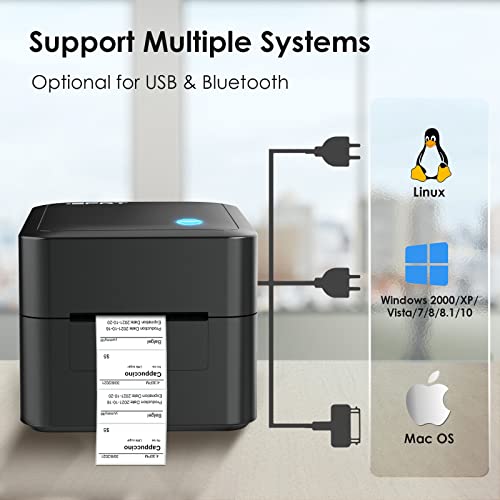 iDPRT Bluetooth Label Maker - 2022 3.15" Thermal Label Printer, 7IPS Ultra-Fast Label Maker with APP for Filing, Mailing, Storing, etc, Support Windows, Mac, Linux, iOS& Android