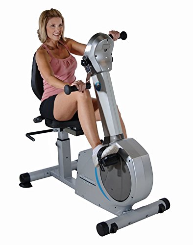 Stamina Elite Total Body Recumbent Bike, Metallic grey