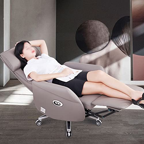 HUIQC Executive Boss Chair with 160° Recline and USB Charging - Gray