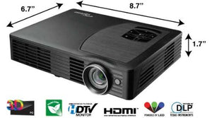 Optoma ML500, WXGA, 500 LED Lumens, Mobile Projector (Discontinued by Manufacturer)