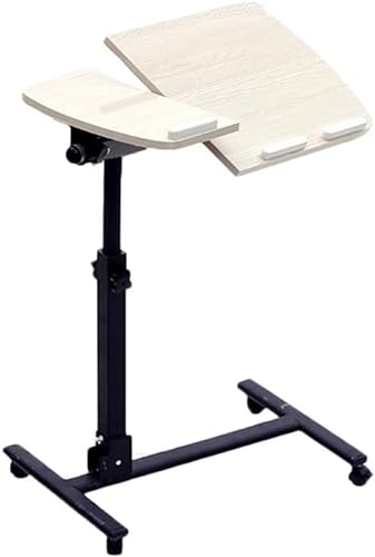 GaRcan Laptop Rolling Cart Table Height Adjustable Mobile Stand Desk