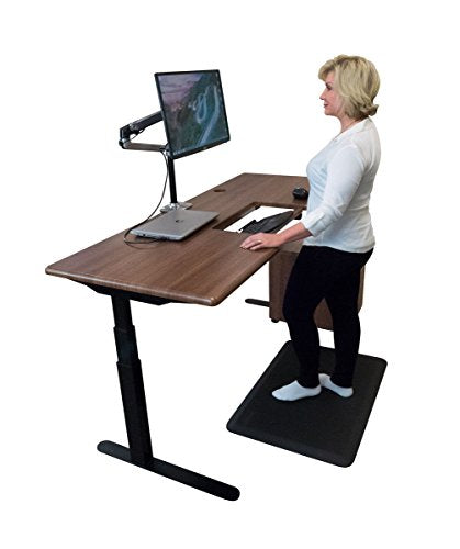 iMovR EcoLast Premium Hybrid Standing/Chair Mats - Made in USA (5' x 4', Gray)
