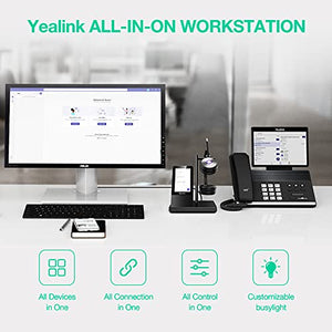 Yealink WH66 Wireless DECT Headset - Teams Certified, Dual Ear Stereo Headset with Touch Screen