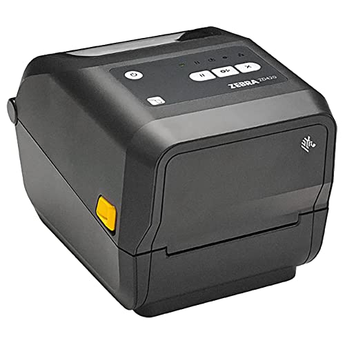 Zebra ZD420 Thermal Transfer Barcode Label Desktop Printer, Black- 4-Inch Max Print Width, 203 dpi, Standard EZPL, USB, USB Host, Bluetooth, Modular Connectivity Slot, Ethernet - BROAG External Webcam