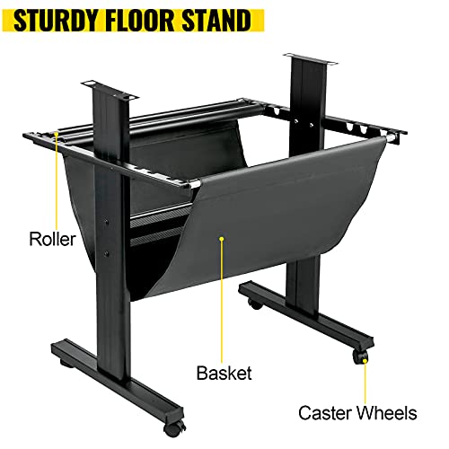 VEVOR Vinyl Cutter Machine, 720mm Cutting Plotter, Automatic Camera Contour Cutting 28 Plotter Printer with Servo Motor & Stand Vinyl Cutting Machine Adjustable Force and Speed for Sign Making