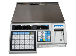 CAS LP-1000N Label Printing Scale Legal for Trade - 30 x 0.01 lb with FREE CAS LST-8040 UPC Label