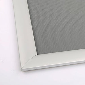 M&T Displays Snap Frame, 40X60 Poster Size, 1.77" Silver, Mitered Corner, Front Loading