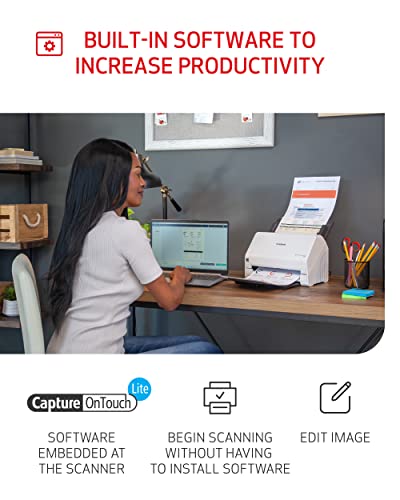 Canon imageFORMULA R30 Office Document Scanner, Auto Document Feeder, Duplex Scanning