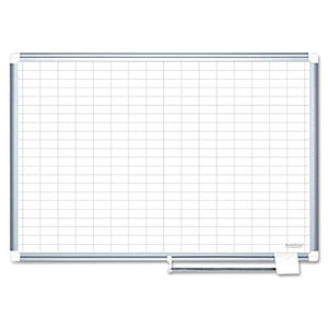 MasterVision 48 x 72 Inches Magnetic Gold Ultra Grid Planner with Aluminum Frame (MA2792830)
