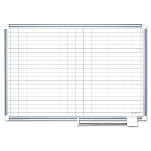 MasterVision 48 x 72 Inches Magnetic Gold Ultra Grid Planner with Aluminum Frame (MA2792830)