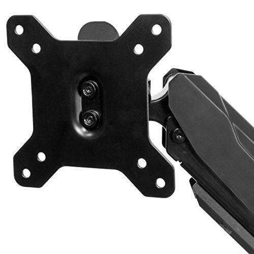 StarTech.com Desk Mount Dual Monitor Arm - Adjustable - Supports Monitors 12” to 30” - Full Motion VESA Mount Double Monitor Arm - Desk Clamp - Black (ARMSLIMDUO)
