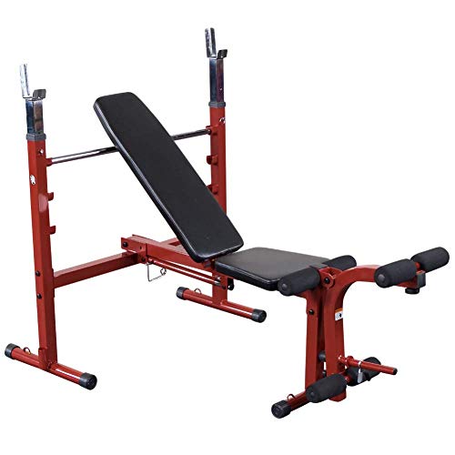 Body-Solid Best Fitness BFOB10 Adjustable Olympic Folding Weight Bench for Home Gym