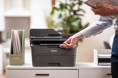 Brother MFC-L2820DW Wireless Monochrome All-in-One Laser Printer | Copy, Scan, Fax, Duplex | Black & White | Refresh Subscription Trial | Amazon Dash Replenishment Ready