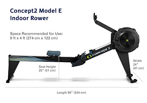 Concept2 Model E with PM5 Performance Monitor Indoor Rower Rowing Machine Black
