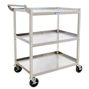 GSW Stainless Steel Utility Cart with Swivel Casters