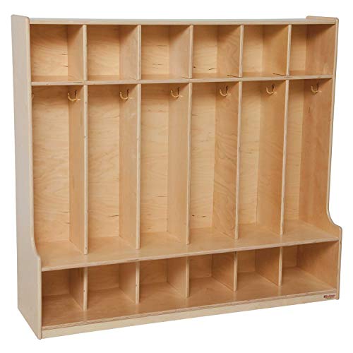Wood Designs 6 Section Seat Locker