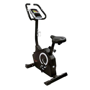 Sunny Health & Fitness Upright Exercise Bike with Electromagnetic Resistance, Programmable Monitor and Pulse Rate Monitoring - SF-B2883