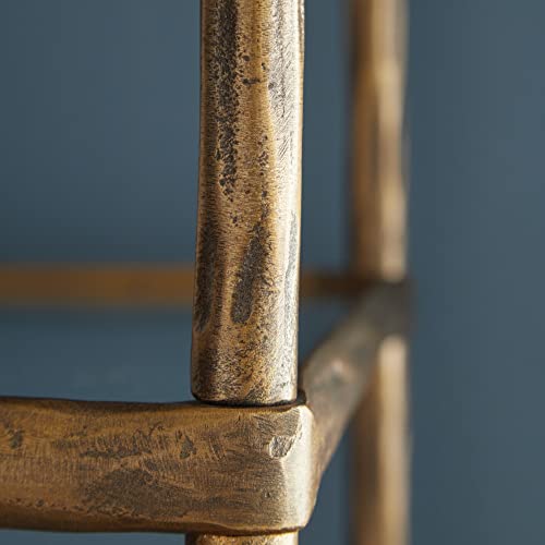 Signature Design by Ashley Ryandale Modern 5 Shelf Bookcase, Antique Brass Finish