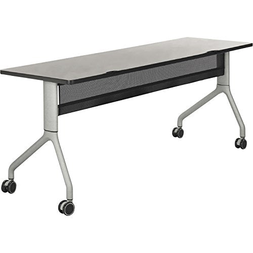 Safco Rumba Rectangular Nesting Table — 72in. x 24in., Gray/Silver, Model# 2043GRSL