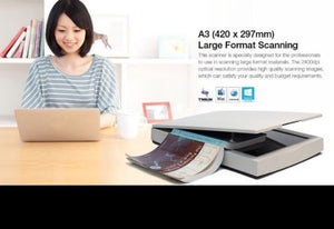 Mustek A3F 2400N - High Speed A3 Large Format 11.7-inch x 16.5-inch Color Scanner