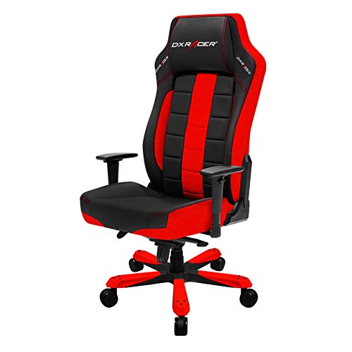 DXRacer OH/CE120/NR Classic Series Black and Red Gaming Chair - Includes 1 Free Cushion