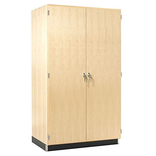Diversified Woodcrafts Perspective Flat Paper Storage Cabinet with Drawers, Large, Maple