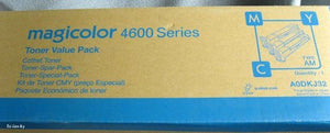 Konica Minolta Magicolor 4600 Series Toner Value Pack M, Y, & C A0KJ32