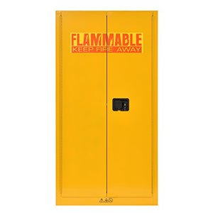 Sandusky Lee SC600F Flammable Liquid Safety Storage Cabinet 60 gal, 65" Height, 34" Width, 34" Length,