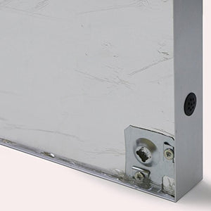 Ghent 24"x18" 1-Door Satin Aluminum Frame Enclosed Vinyl Bulletin Board - Silver