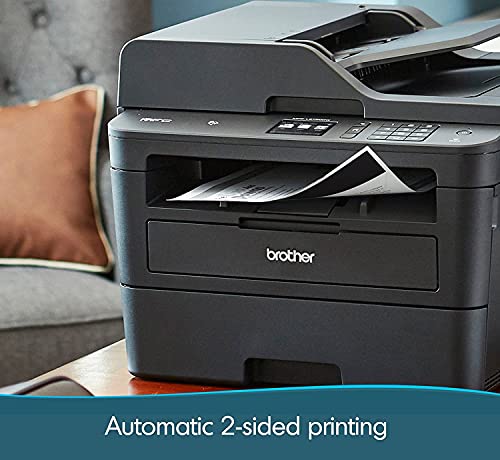 Brother Premium L-2750DW Compact Monochrome All-in-One Laser Printer I Print Copy Scan Fax I Wireless I Mobile Printing I NFC Printing I Auto 2-Sided Printing I ADF I Up to 36 ppm + Printer Cable