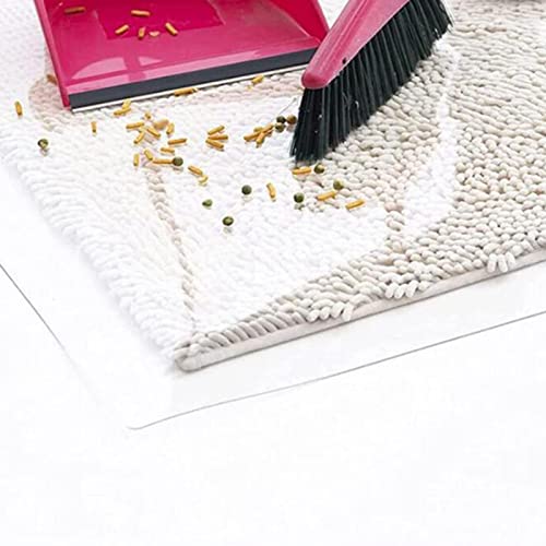 HOBBOY Hard-Floor Chair Mat Protector 1.5mm Clear PVC Non-Slip Rug Pad - Waterproof Table Cover - 120/140/160cm Wide Multi