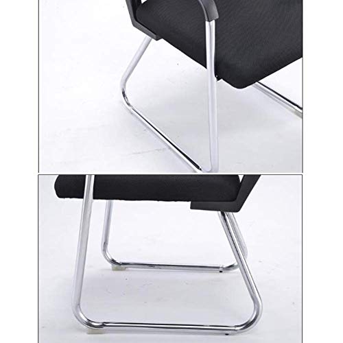 Mesh Back Upholstered Fabric Seat Ergonomic Chairs Set of 6 - Color: Set of 6 Chairs