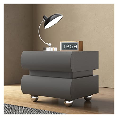 BinOxy Night Stand Bedside Table Bedroom Wood Storage Cabinet (Color: E, Size: 50 * 40 * 50cm)