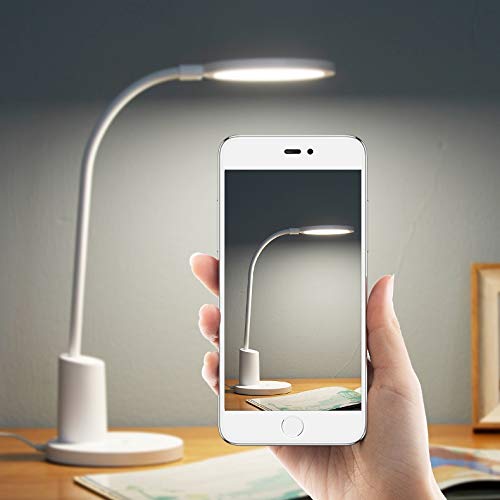 LED Desk Lamp Eye Protection for Elementary, Middle School, and College Students - Plug-in Bedside Reading Light