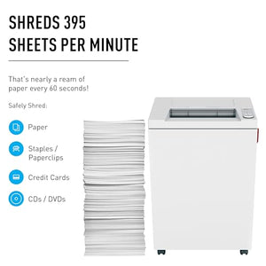 Ideal Cross Cut Office Paper Shredder, 12-14 Sheet, 44 Gal. Bin, P-5 Security Level