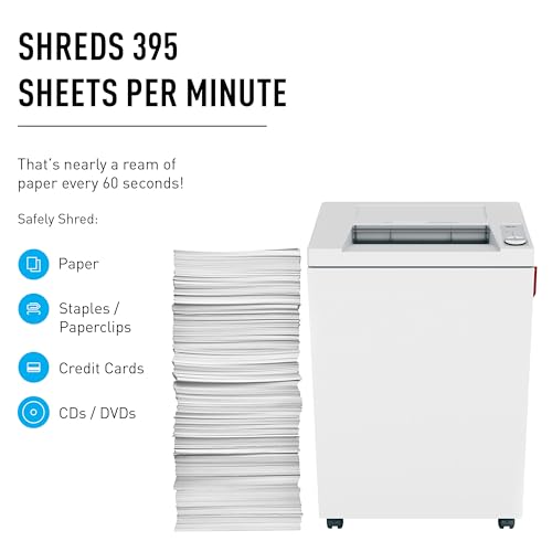 Ideal Cross Cut Office Paper Shredder, 12-14 Sheet, 44 Gal. Bin, P-5 Security Level