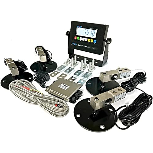 Liberty Scales SL-720-414B NTEP Floor Scale Kit with Shear Beam Load Cells (2k lb x 4)