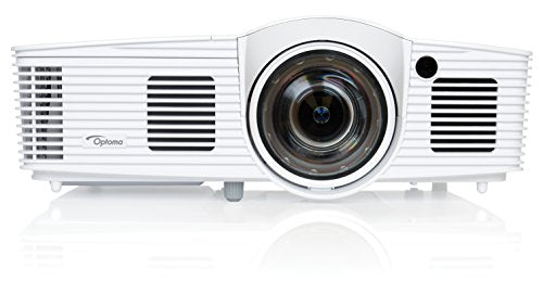 Optoma EH200ST Full 3D 1080p 3000 Lumen DLP Short Throw Projector with 20,000:1 Contrast Ratio and MHL Enabled HDMI Port