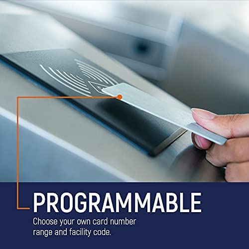 Custom Programmed CardAccess Prox Cards - Compatilbe with 26 bit H10301 Format HID 1386 ISOProx II (200)