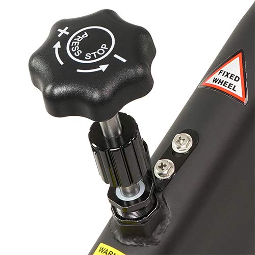 Sunny Health & Fitness ASUNA 7150 Minotaur Exercise Bike Magnetic Belt Drive Commercial Indoor Cycling Bike with 330 LB Max Weight, SPD Style / Cage Pedals and Aluminum Frame, Black