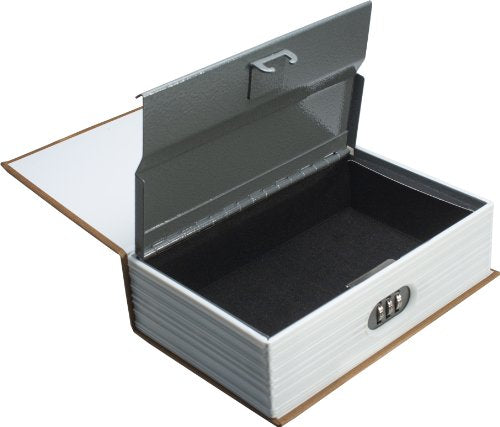 BARSKA CB11990 Combination Lock Brown Dictionary Diversion Book Safe Lock Box, Orange