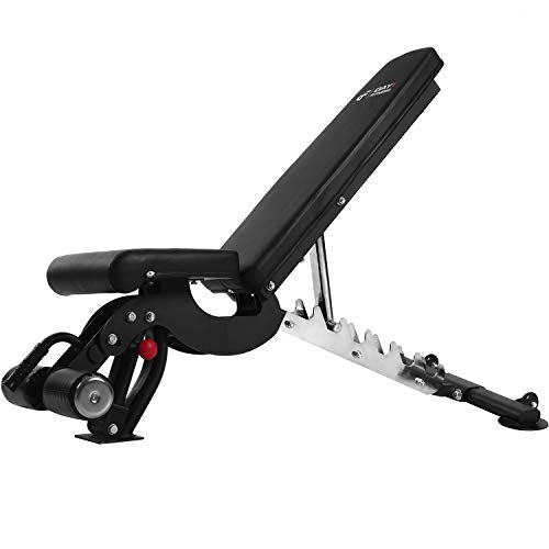 Adjustable Weight Bench, 1000 lb by D1F for Strength Training - Incline, Decline, Flat Workout Benches for Lifting, Flies, Chest Press, Dips - Utility Equipment for Personal, Commercial Gym